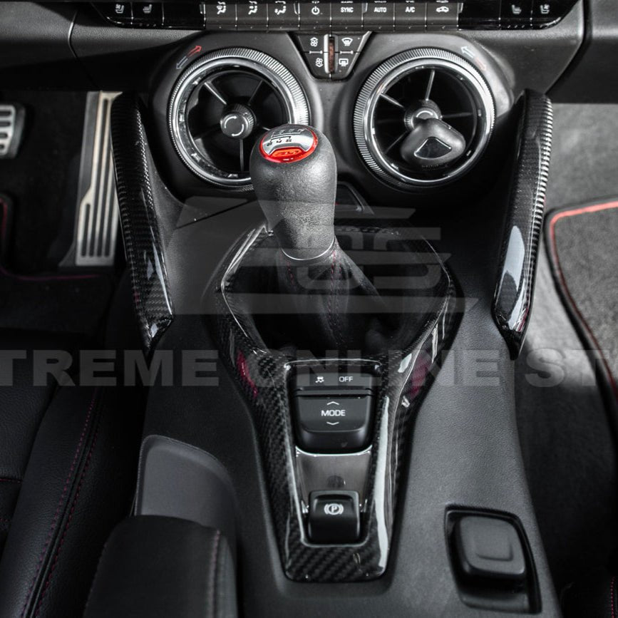 Chevrolet Camaro Factory Style Dry Carbon Fiber Front Side Knee Pad Panel Cover Pair 2016-2024
