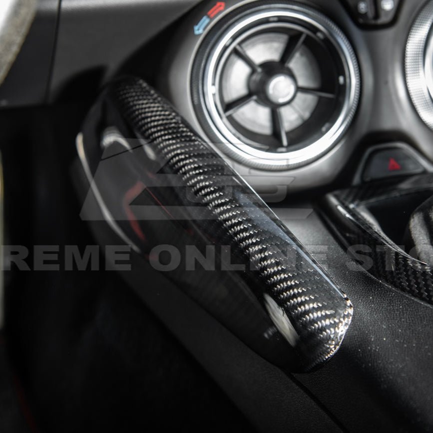 Chevrolet Camaro Factory Style Dry Carbon Fiber Front Side Knee Pad Panel Cover Pair 2016-2024