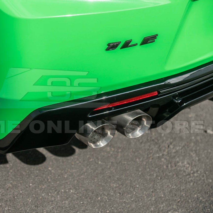 Chevrolet Camaro 6th Gen ZL1 Style Gloss Black Matte Black Rear Quad Exit Diffuser 2016-Up