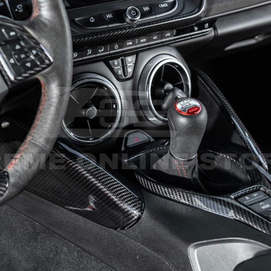 Chevrolet Camaro Factory Style Dry Carbon Fiber Front Side Knee Pad Panel Cover Pair 2016-2024