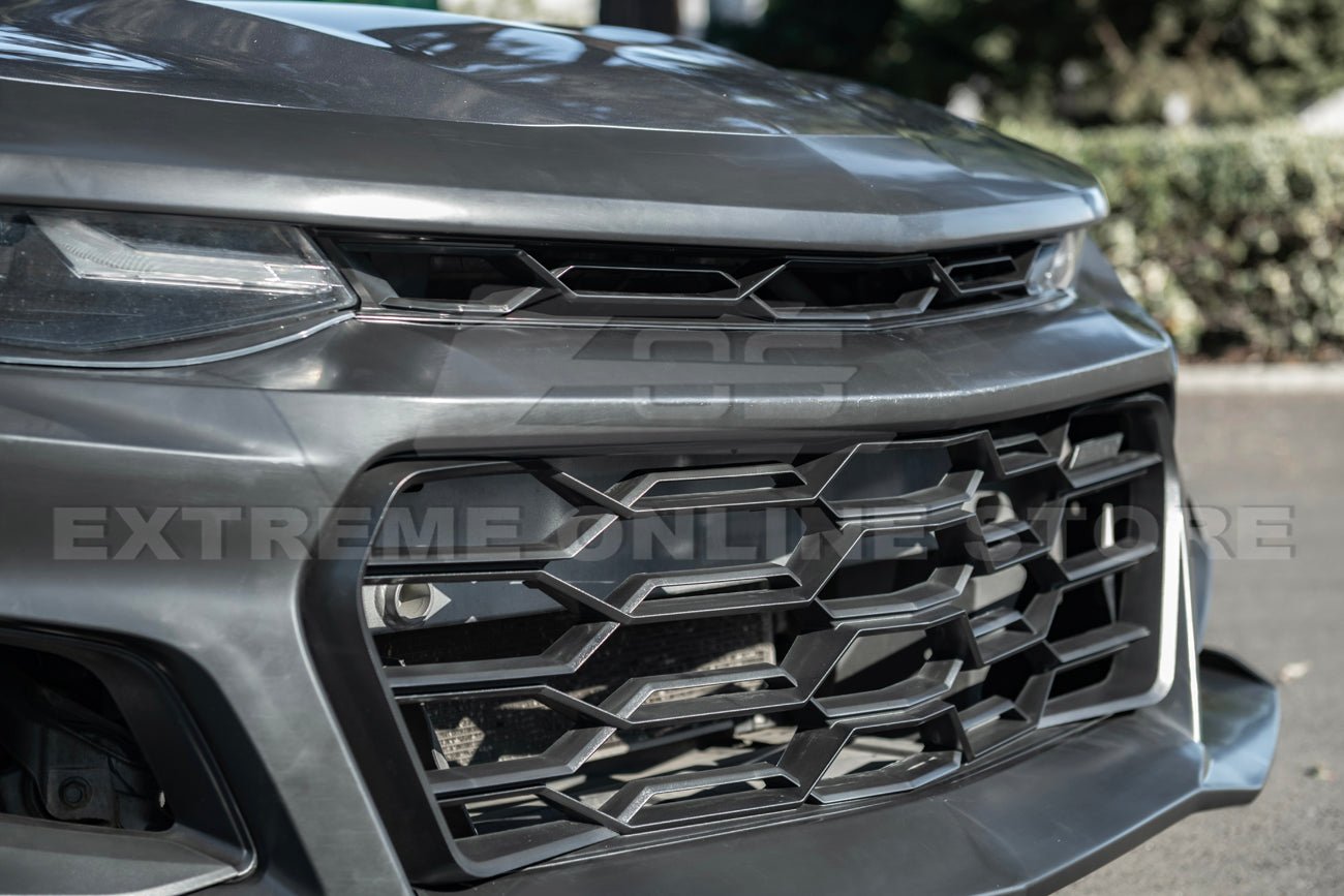 Chevrolet Camaro 6th Gen ZL1 1LE Style Unpainted Black Front Bumper Kit 2016-2024