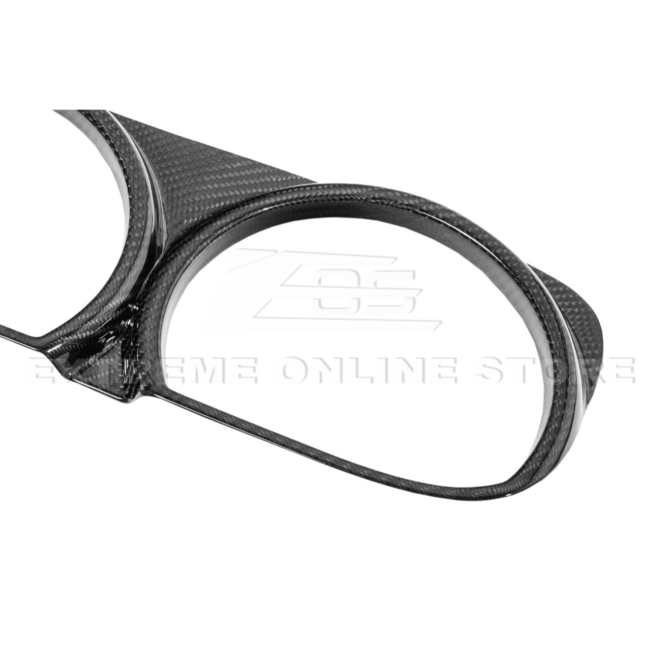 Dodge Challenger LA Factory Style Carbon Fiber Headlight Trim Cover & Front Grille Insert Overlay Kit 2015-2023