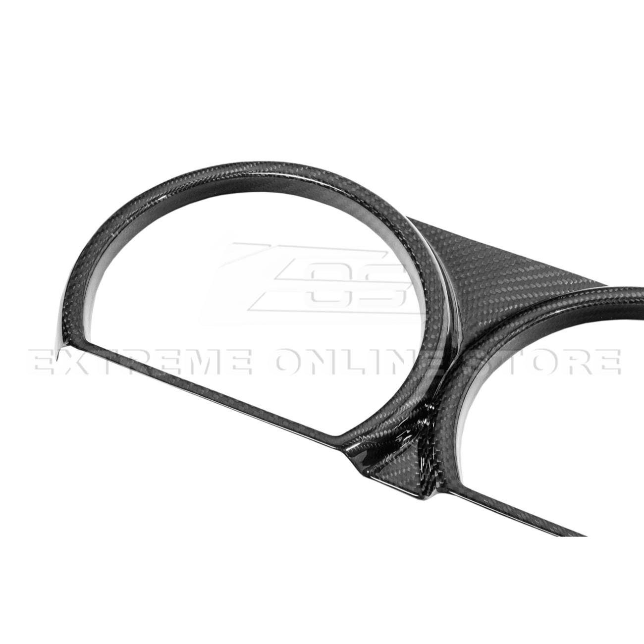 Dodge Challenger LA Factory Style Carbon Fiber Headlight Trim Cover & Front Grille Insert Overlay Kit 2015-2023