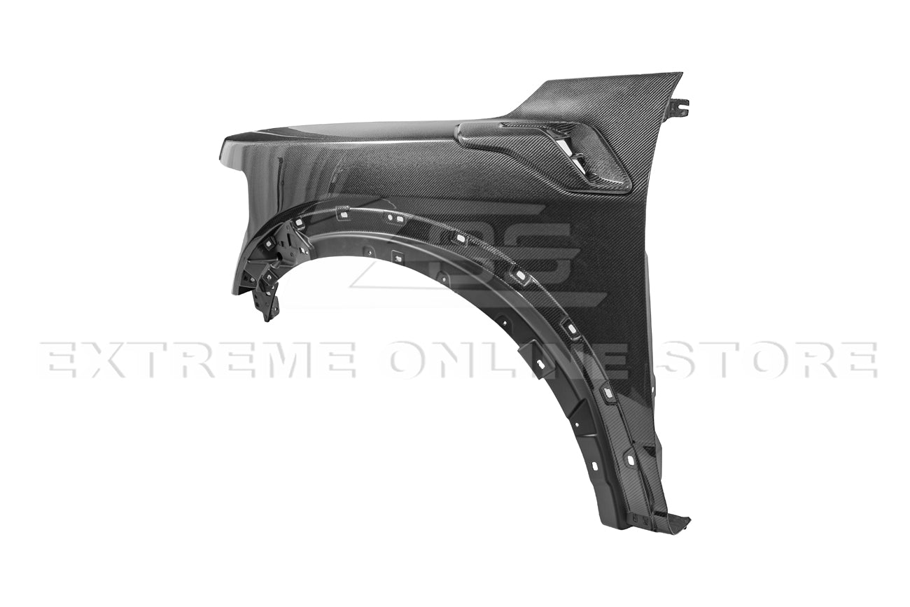 Ford F-150 Raptor Gen 3 Factory Replacement Carbon Fiber Side Fenders with Vents 2021-Up