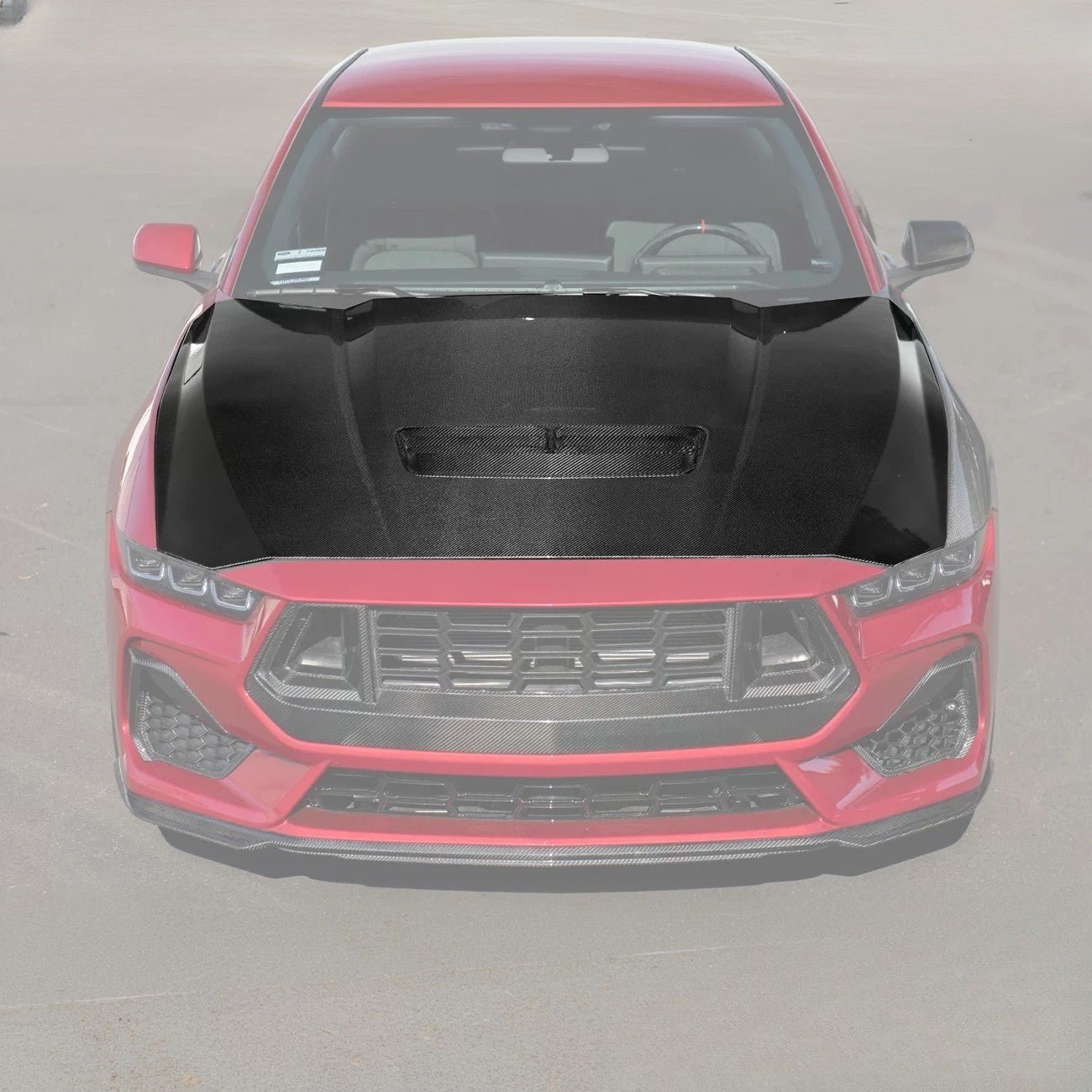Ford Mustang S650 Factory Style Carbon Fiber Front Hood Vent Cover 2024-Present
