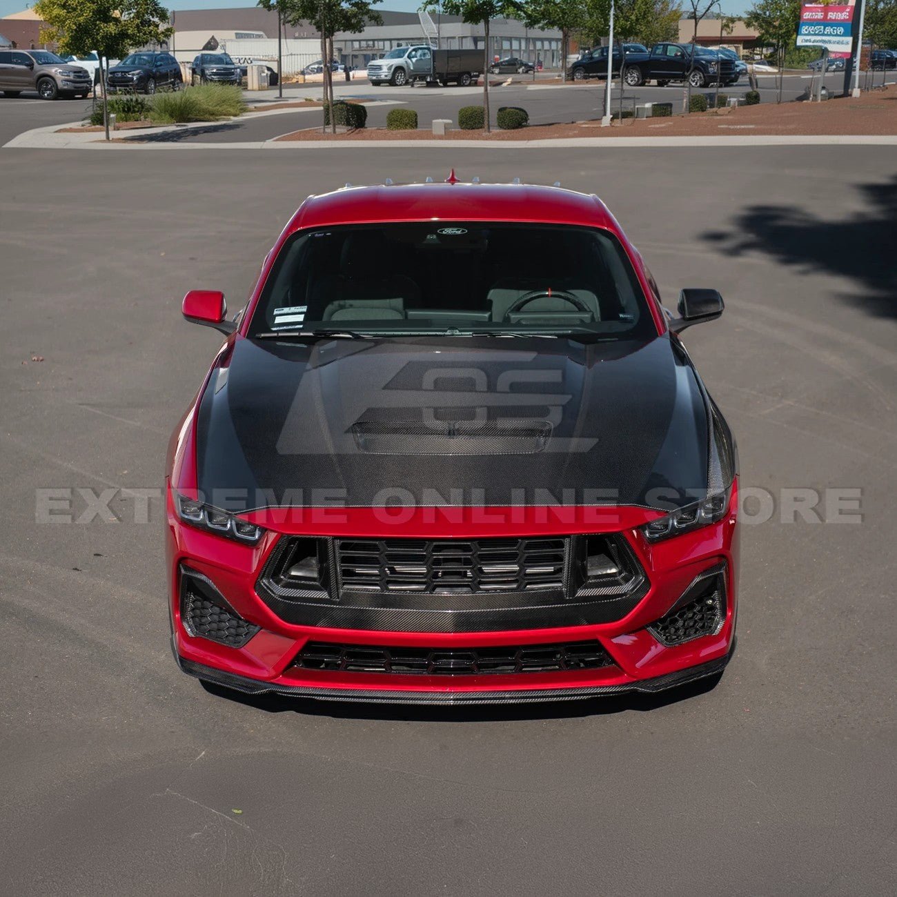 Ford Mustang S650 Factory Style Carbon Fiber Front Hood Vent Cover 2024-Present