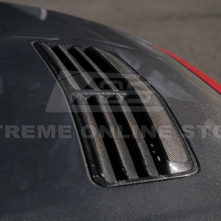Ford Mustang S650 Factory Style Carbon Fiber Front Hood Vent Cover 2024-Present