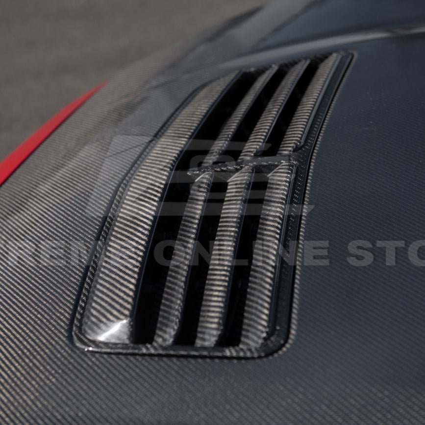 Ford Mustang S650 Factory Style Carbon Fiber Front Hood Vent Cover 2024-Present