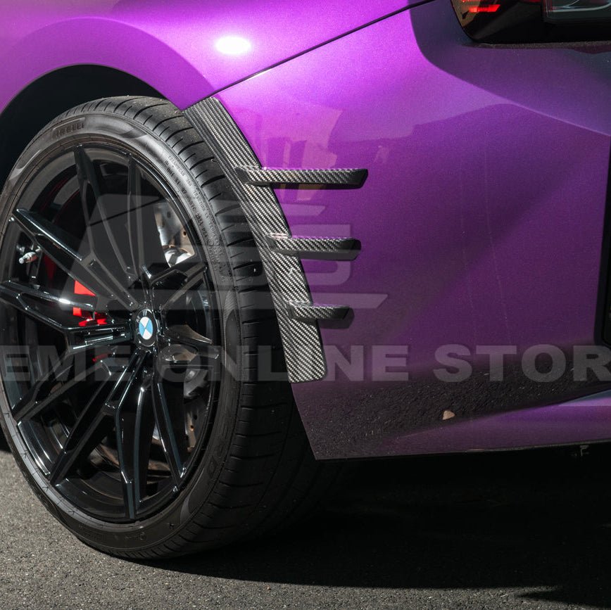 BMW G87 M2 Dry Carbon Fiber Add-On Fender Wheel Arch Trim Cover 2023-Up
