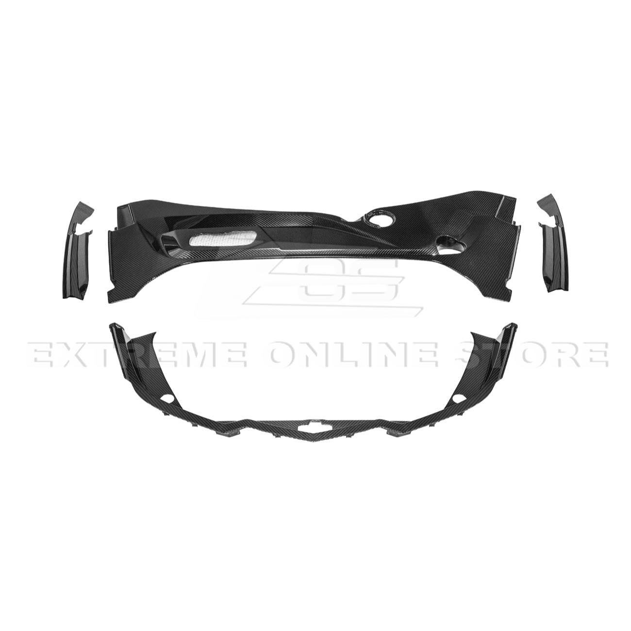 Chevrolet Corvette C8 Factory Style Dry Carbon Fiber Front Trunk Trim Cover Kit 2020-Up