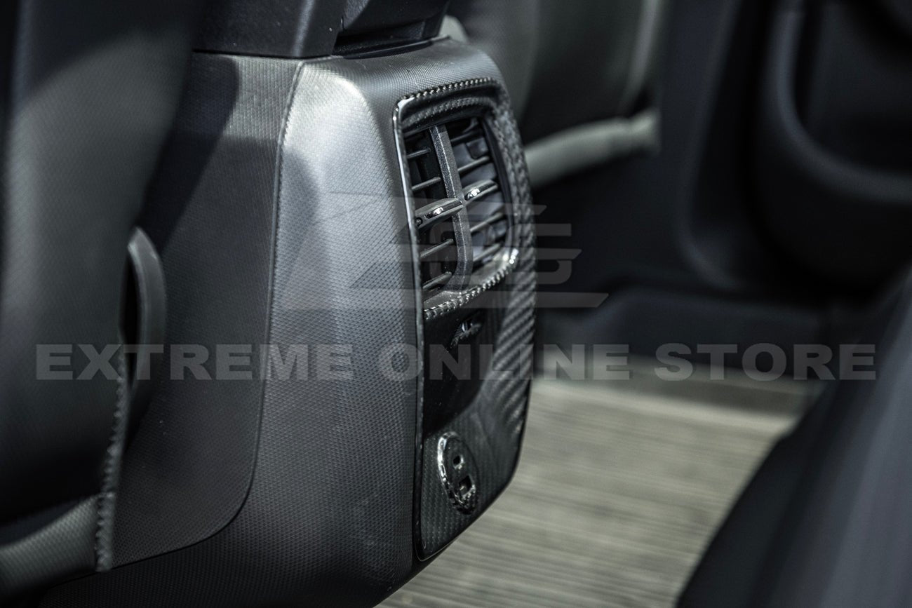 Ford Mustang Mach-E Factory Style Dry Carbon Fiber Rear AC Panel Cover 2021-Up