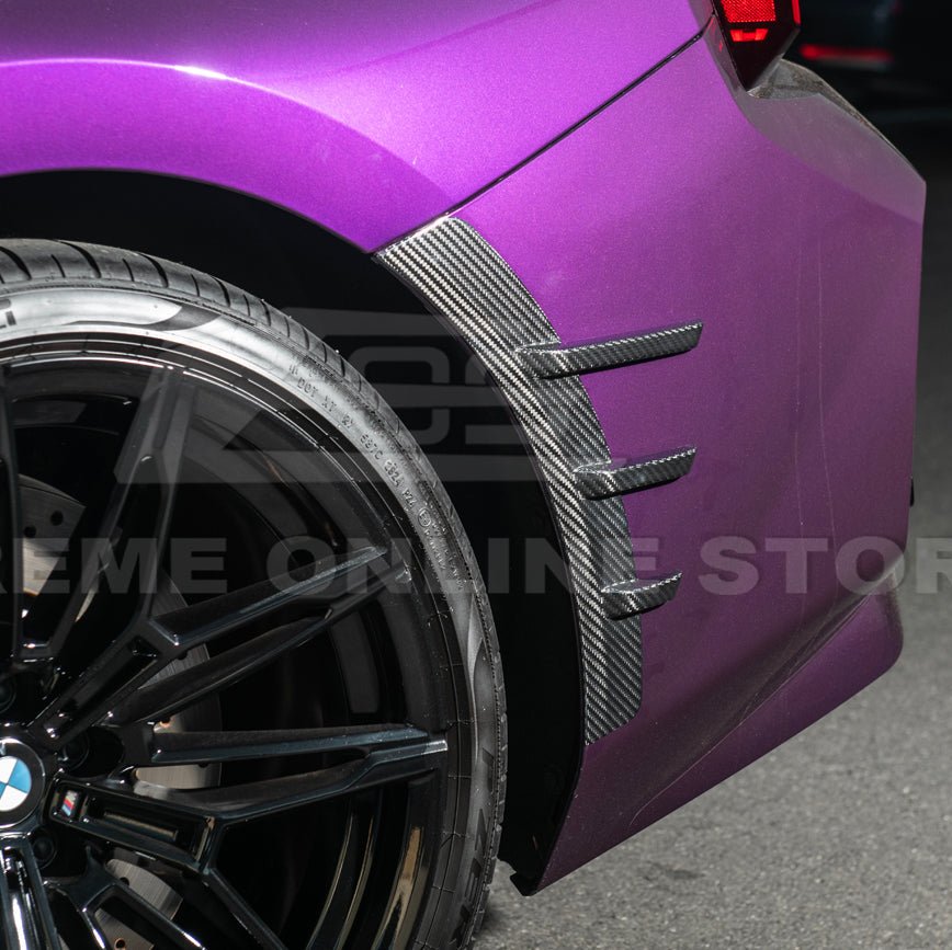BMW G87 M2 Dry Carbon Fiber Add-On Fender Wheel Arch Trim Cover 2023-Up