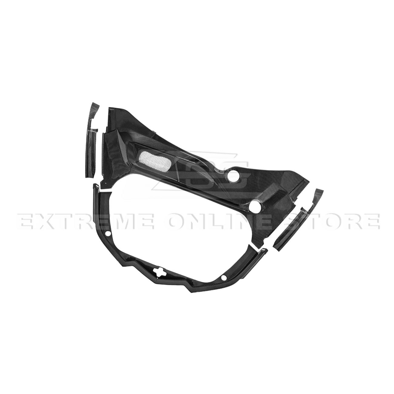 Chevrolet Corvette C8 Factory Style Dry Carbon Fiber Front Trunk Trim Cover Kit 2020-Up