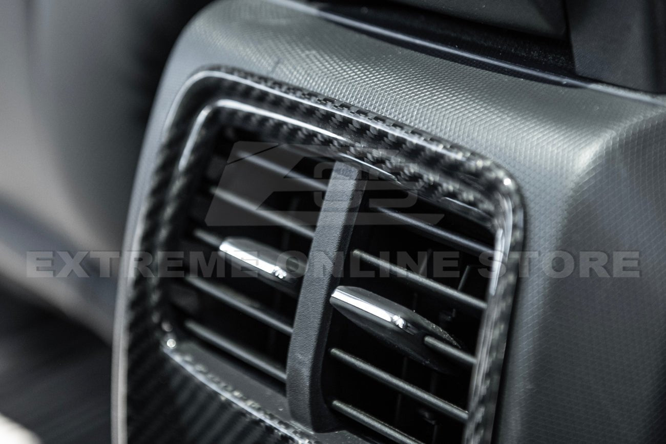Ford Mustang Mach-E Factory Style Dry Carbon Fiber Rear AC Panel Cover 2021-Up