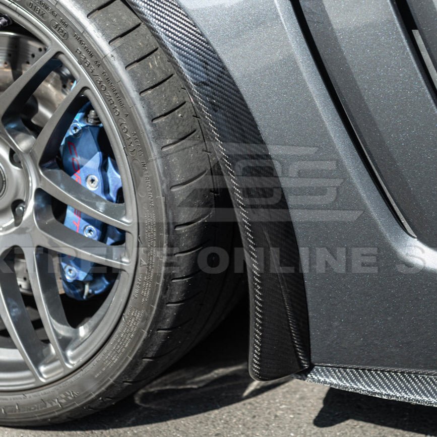 Corvette C6 Z06 ZR1 Dry Carbon Fiber Splash Guard Mud Flaps 2005-2013