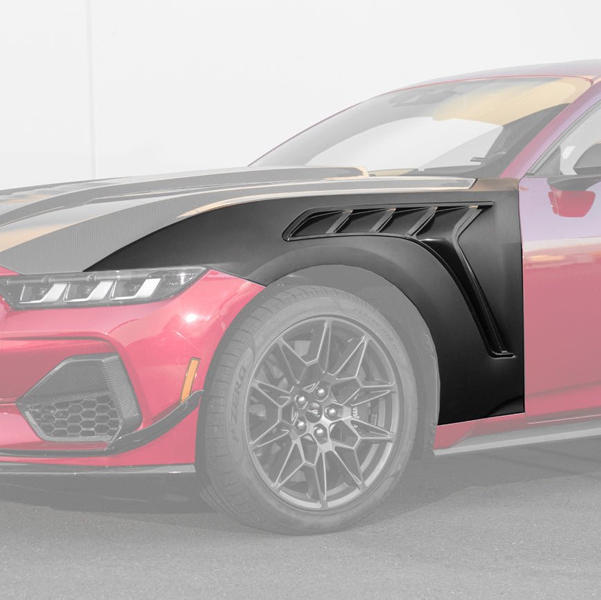 Ford Mustang S650 GTD Style Carbon Fiber Front Side Vented Fenders 2024-Present