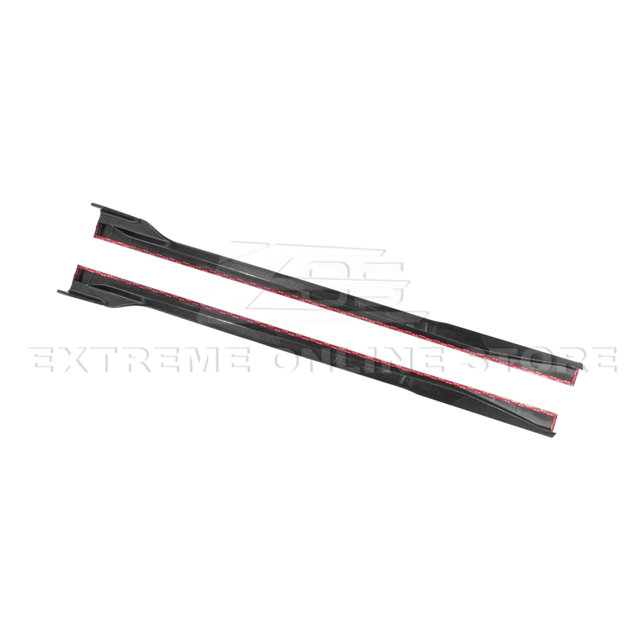Ford Mustang Carbon Fiber Side Skirts Extension S650 2024-Up