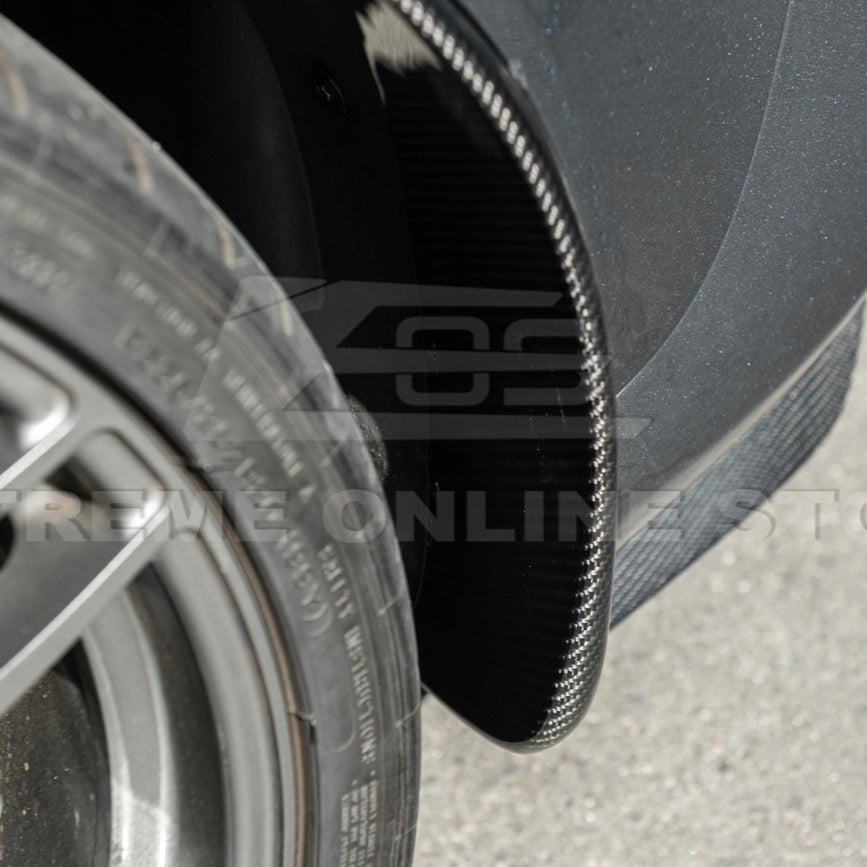 Corvette C6 Z06 ZR1 Dry Carbon Fiber Splash Guard Mud Flaps 2005-2013