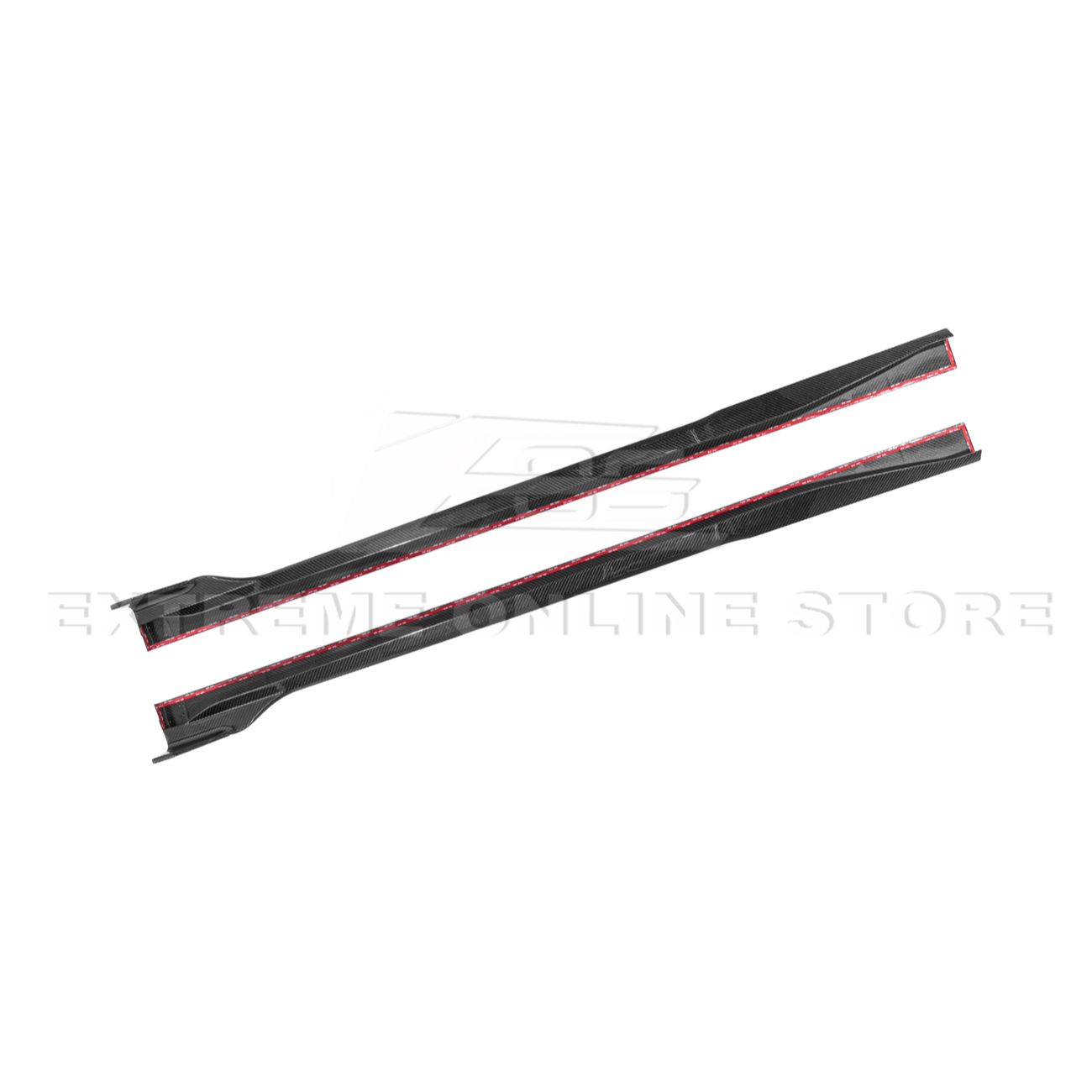 Ford Mustang Carbon Fiber Side Skirts Extension S650 2024-Up