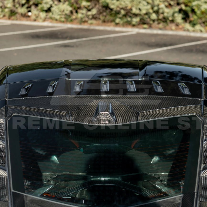 Chevrolet Corvette C8 Dry Carbon Fiber Windshield Upper Molding Trim 2020-Up