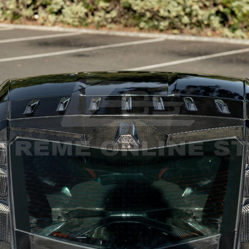 Chevrolet Corvette C8 Dry Carbon Fiber Windshield Upper Molding Trim 2020-Up