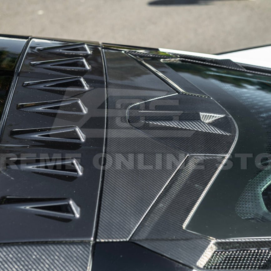Chevrolet Corvette C8 Dry Carbon Fiber Windshield Upper Molding Trim 2020-Up