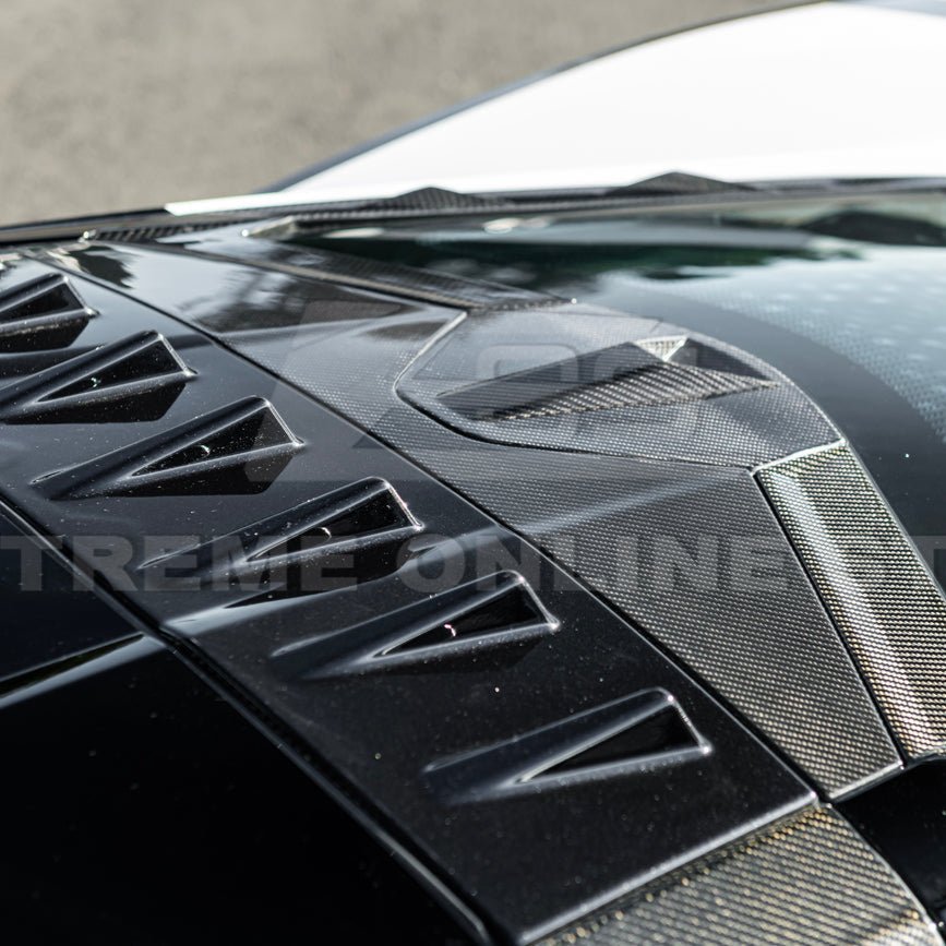 Chevrolet Corvette C8 Dry Carbon Fiber Windshield Upper Molding Trim 2020-Up