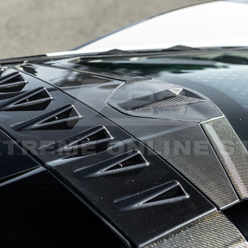 Chevrolet Corvette C8 Dry Carbon Fiber Windshield Upper Molding Trim 2020-Up