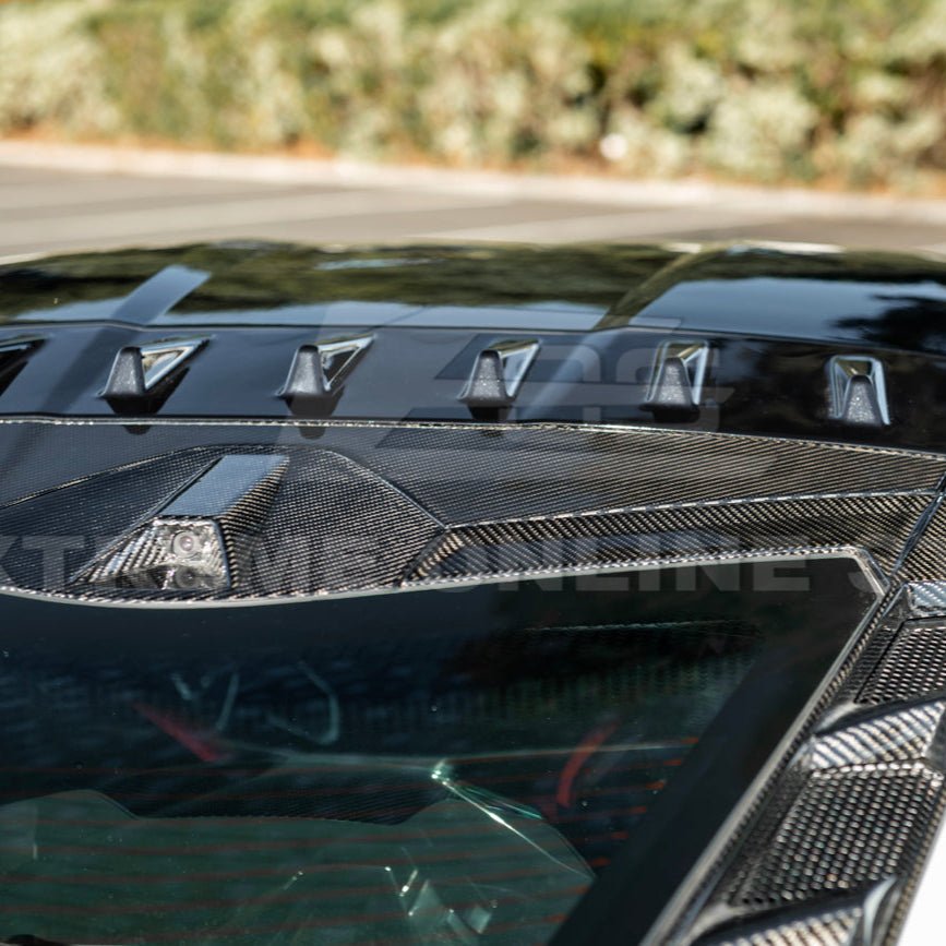 Chevrolet Corvette C8 Dry Carbon Fiber Windshield Upper Molding Trim 2020-Up