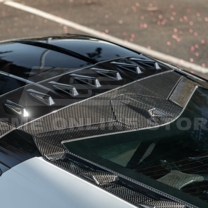 Chevrolet Corvette C8 Dry Carbon Fiber Windshield Upper Molding Trim 2020-Up