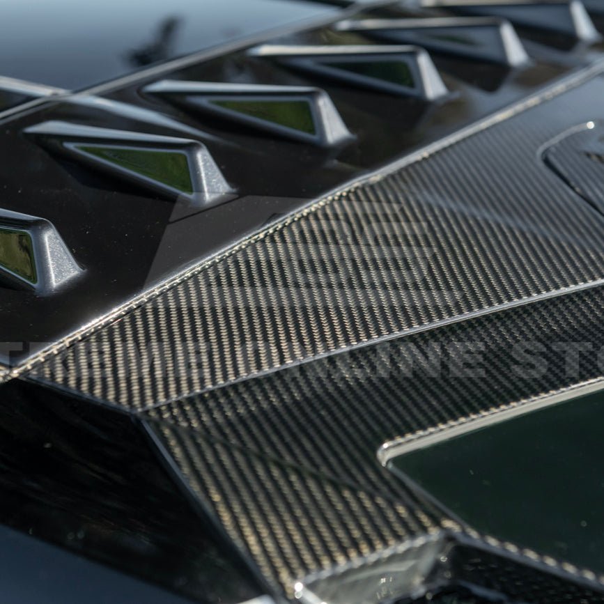 Chevrolet Corvette C8 Dry Carbon Fiber Windshield Upper Molding Trim 2020-Up