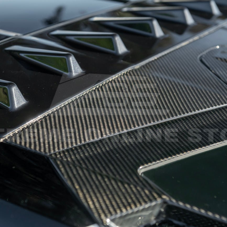 Chevrolet Corvette C8 Dry Carbon Fiber Windshield Upper Molding Trim 2020-Up