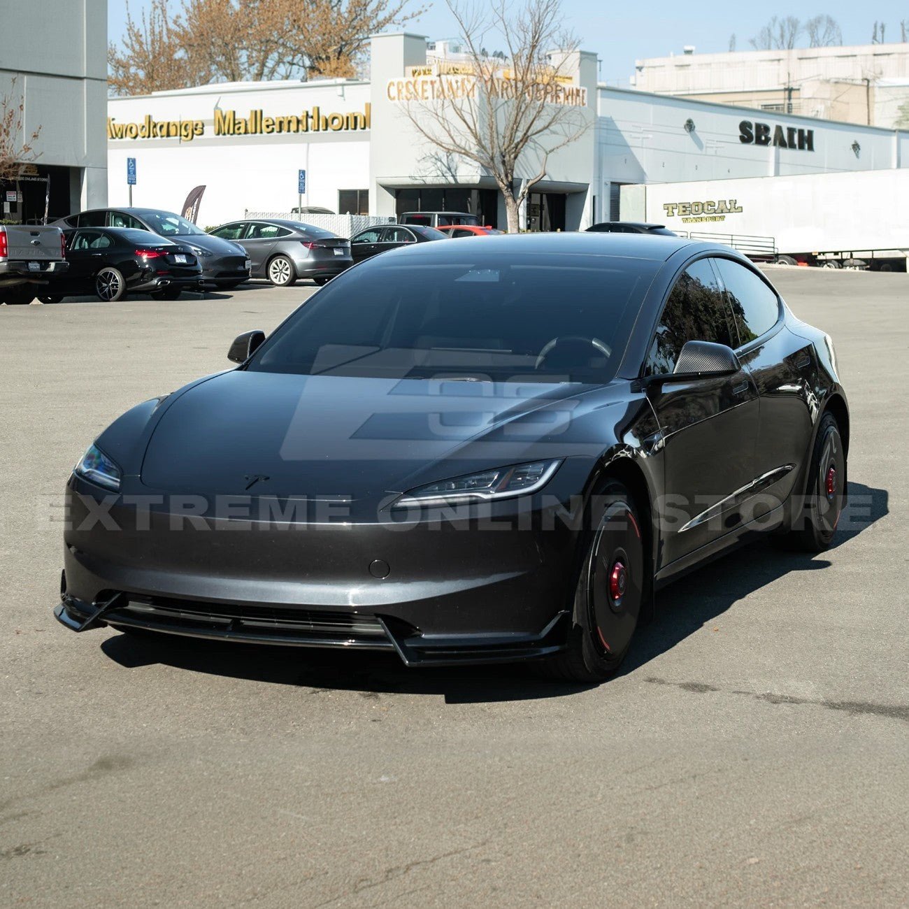 Tesla Model 3 Dry Carbon Fiber Tape On Side Mirror Cap Covers Pair 2024-Up