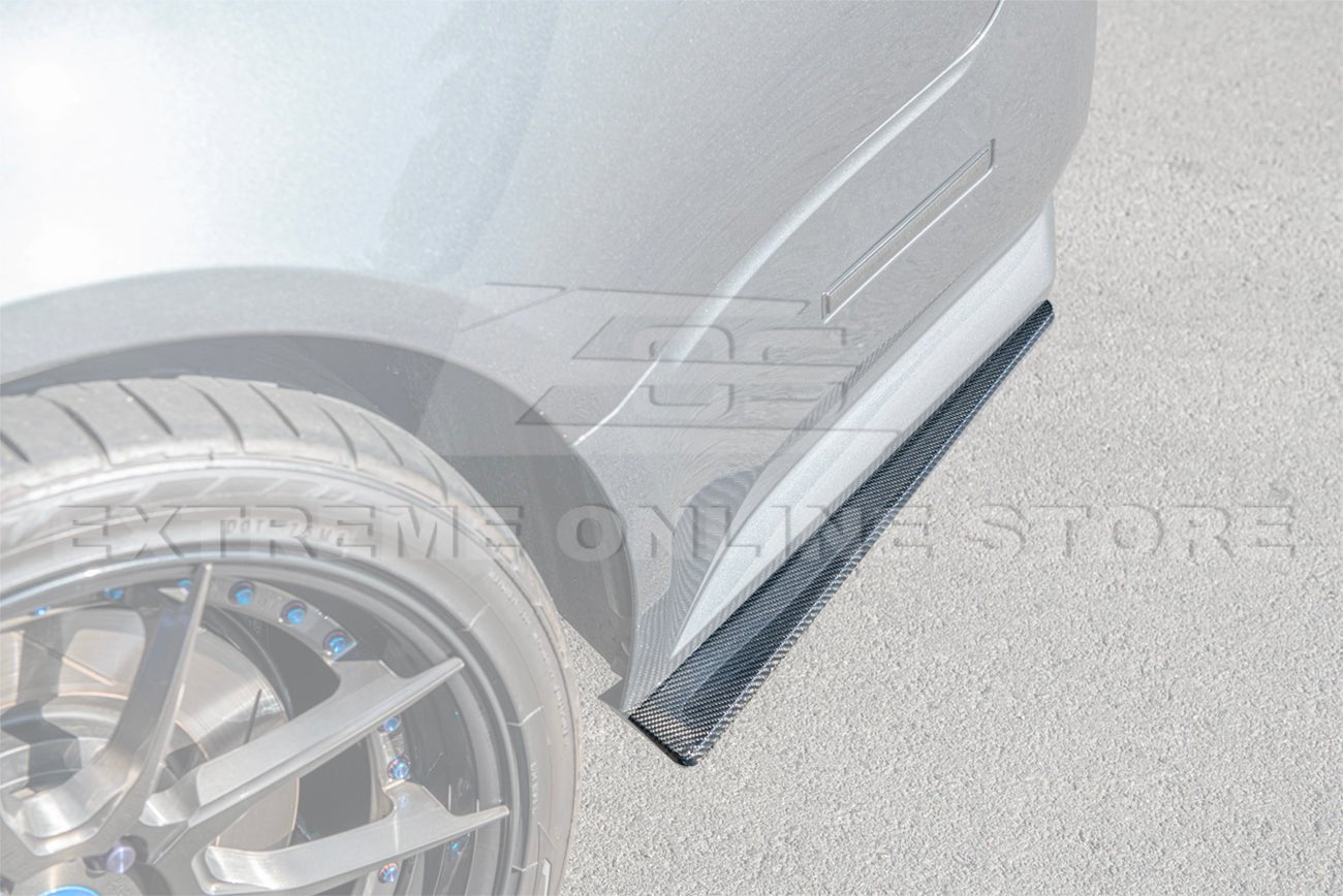 Cadillac CTS-V Sedan V2 EOS Performance Style Dry Carbon Fiber Rear Apron Valance Lip 2009-2015