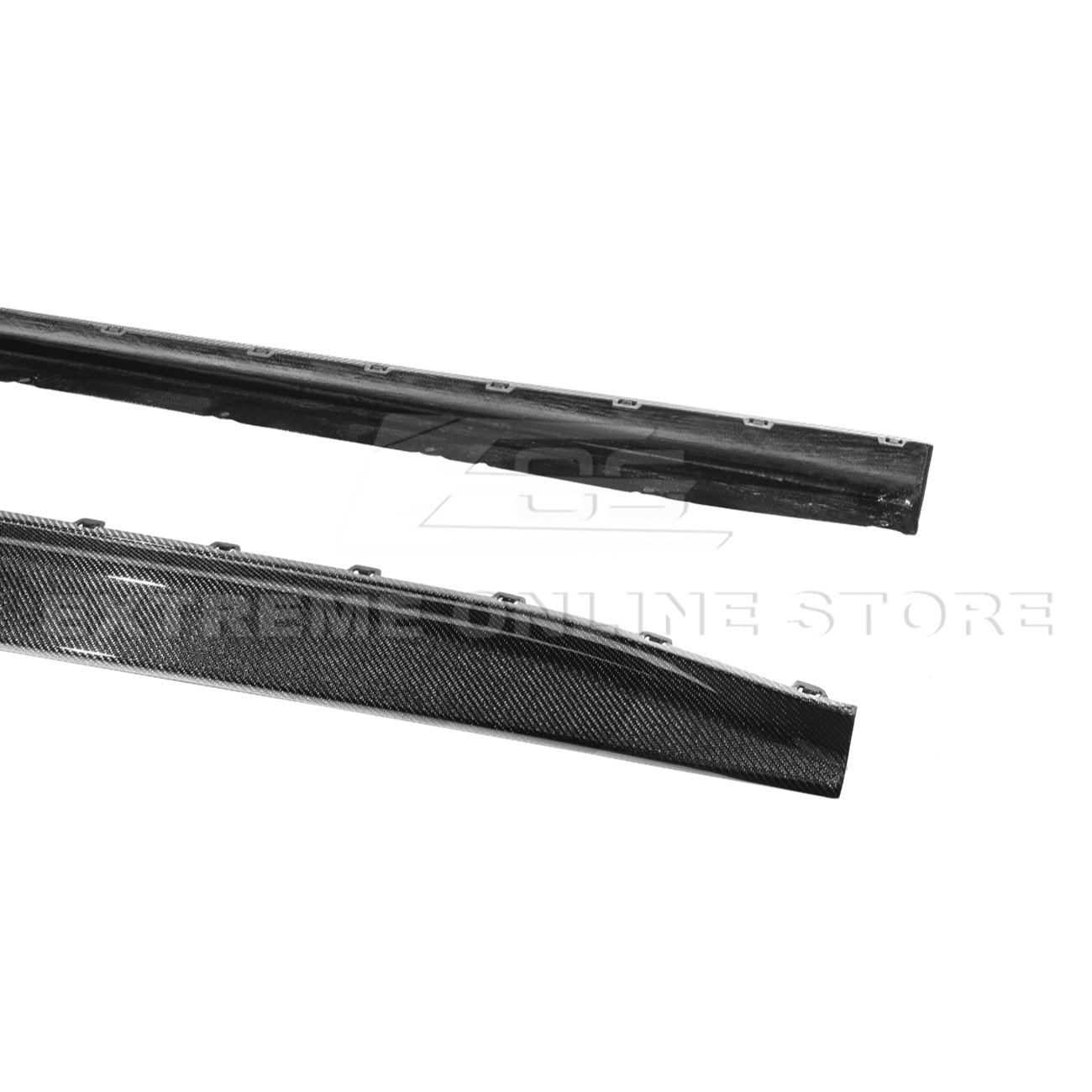 BMW G80 M3 3D Style Carbon Fiber Side Skirt Extensions 2021-Up