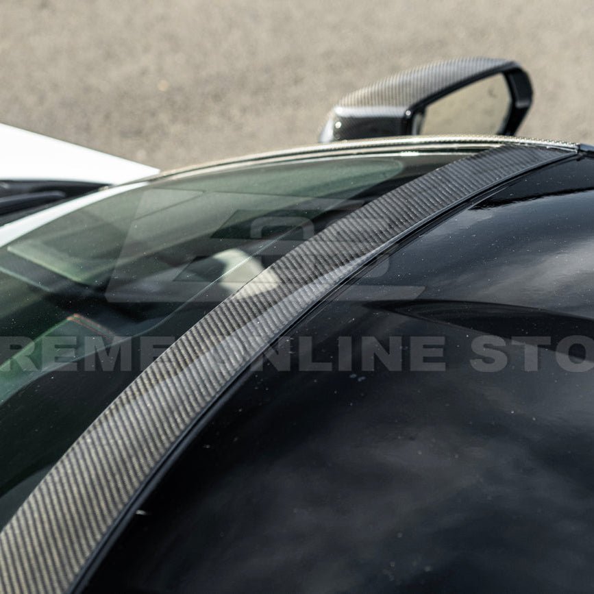 Chevrolet Corvette C8 Dry Carbon Fiber Windshield Upper Molding Trim 2020-Up