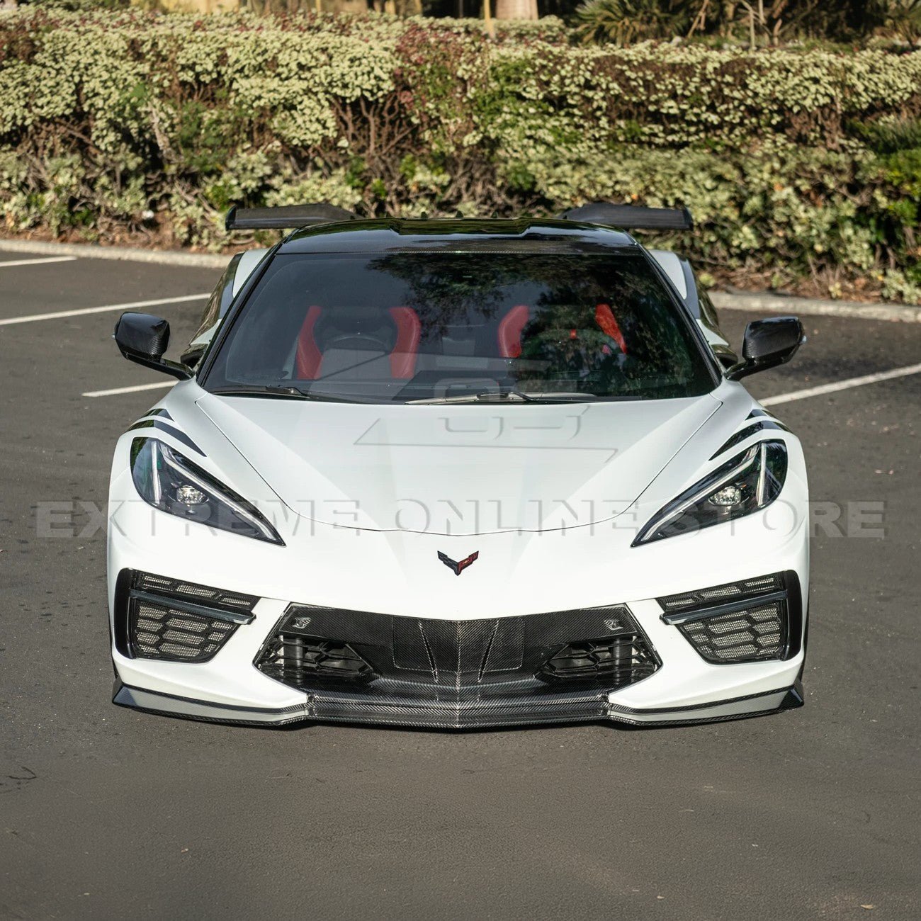 Chevrolet Corvette C8 Dry Carbon Fiber Windshield Upper Molding Trim 2020-Up