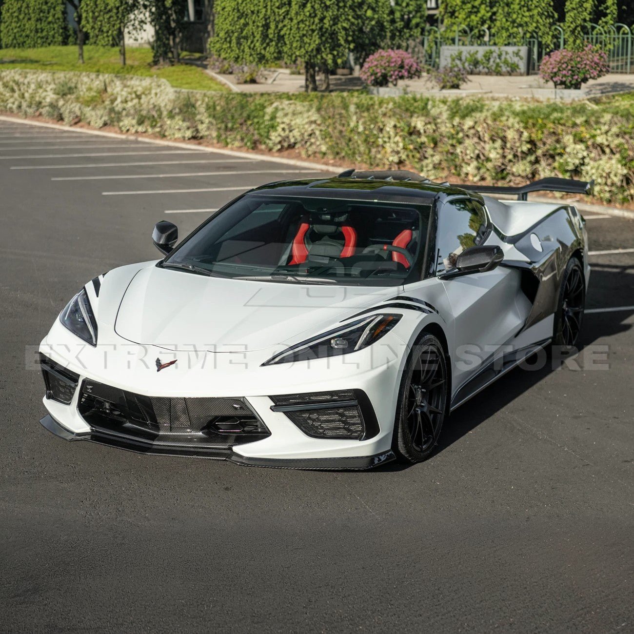 Chevrolet Corvette C8 Dry Carbon Fiber Windshield Upper Molding Trim 2020-Up