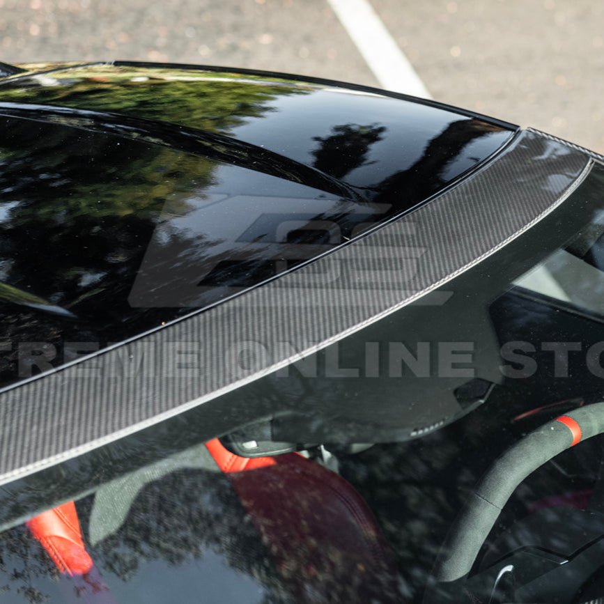 Chevrolet Corvette C8 Dry Carbon Fiber Windshield Upper Molding Trim 2020-Up