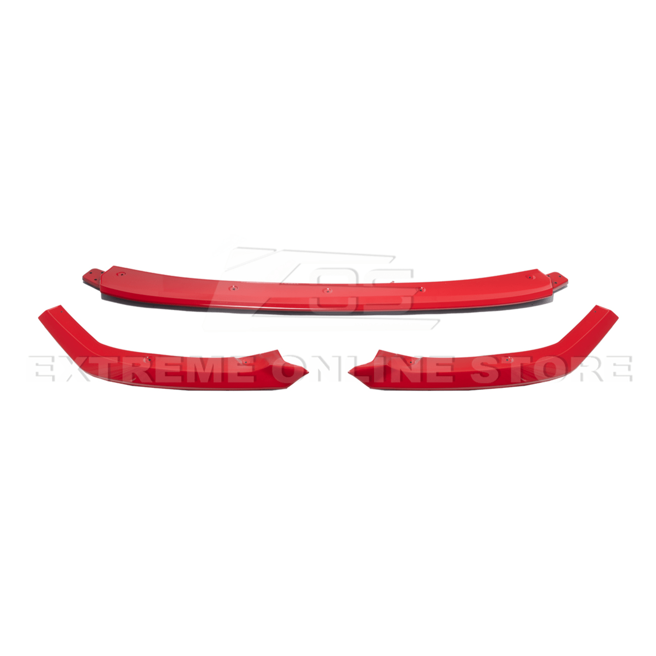 Subaru WRX VB STi Style Gloss Black Red Front Bumper Lip Splitter 2022-Up