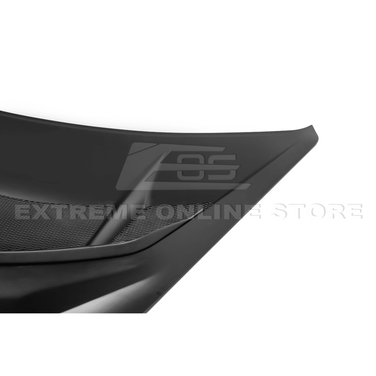 Corvette C8 ZR1 Matte Black Front Bumper Vented Extractor Hood 2020-Up