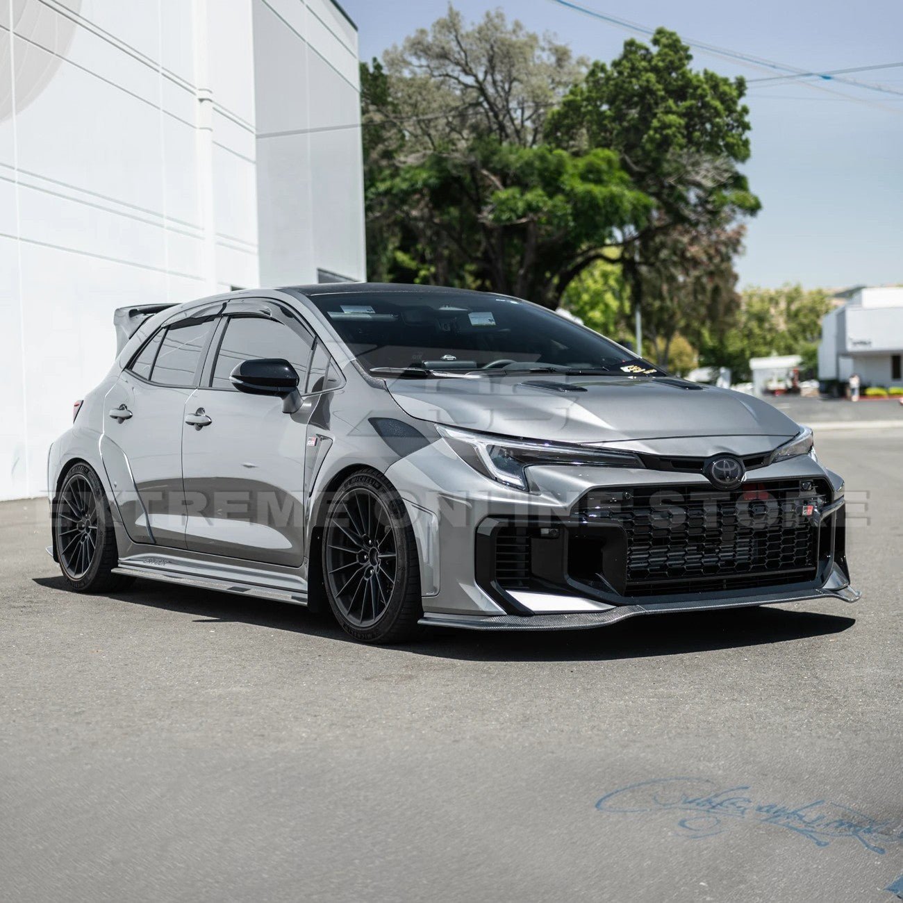 GR Corolla GR Package Carbon Fiber Front Splitter Lip with Side Skirts 2025-Up