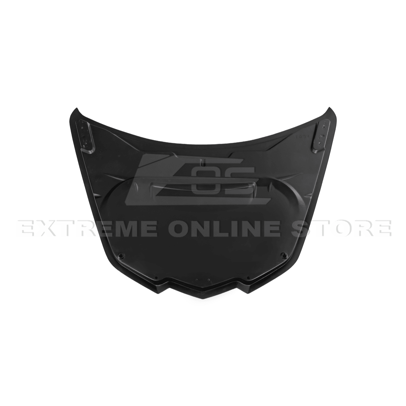 Corvette C8 ZR1 Matte Black Front Bumper Vented Extractor Hood 2020-Up