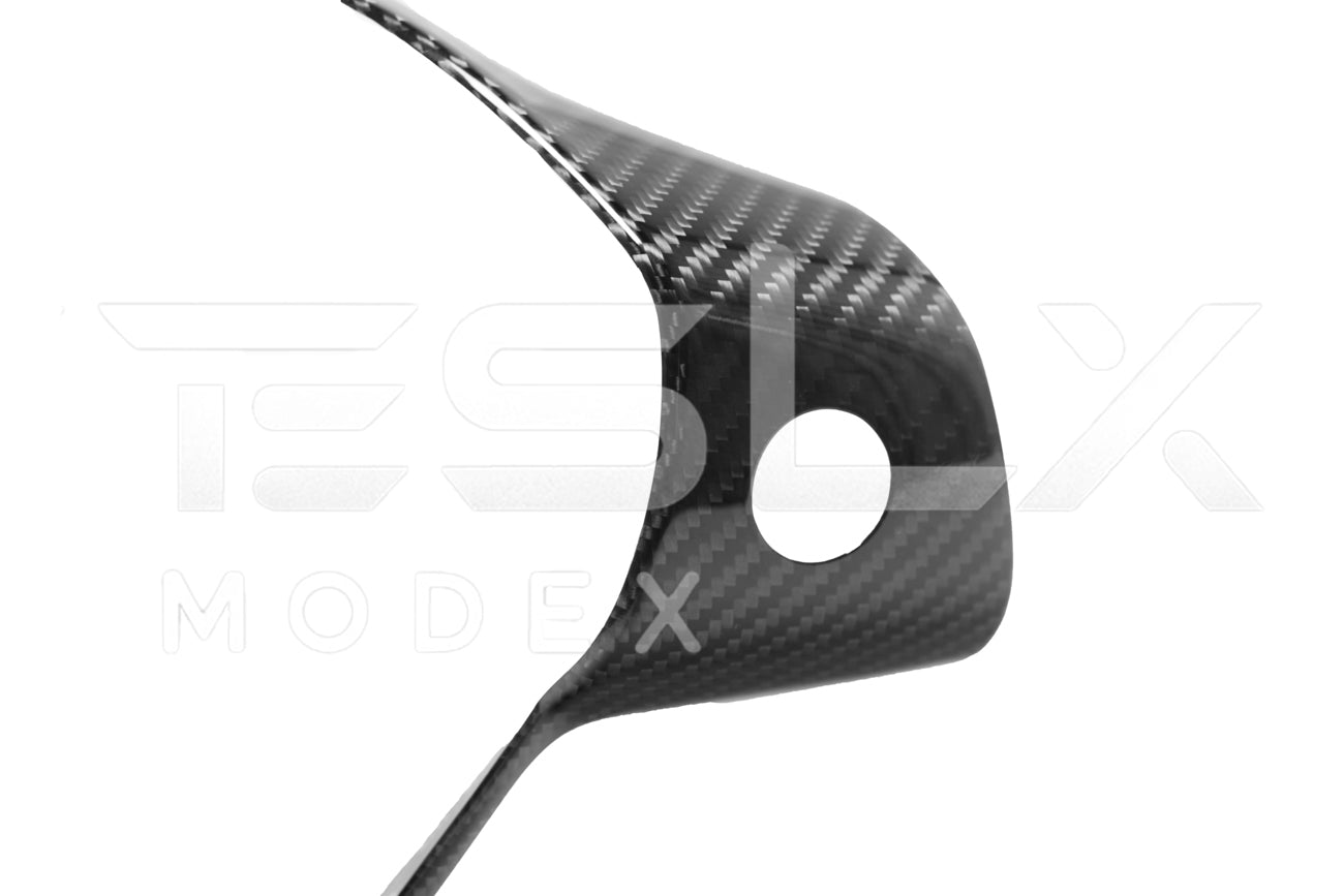 Tesla Model 3 Model Y Carbon Fiber Interior Steering Wheel Cover 2020-2024