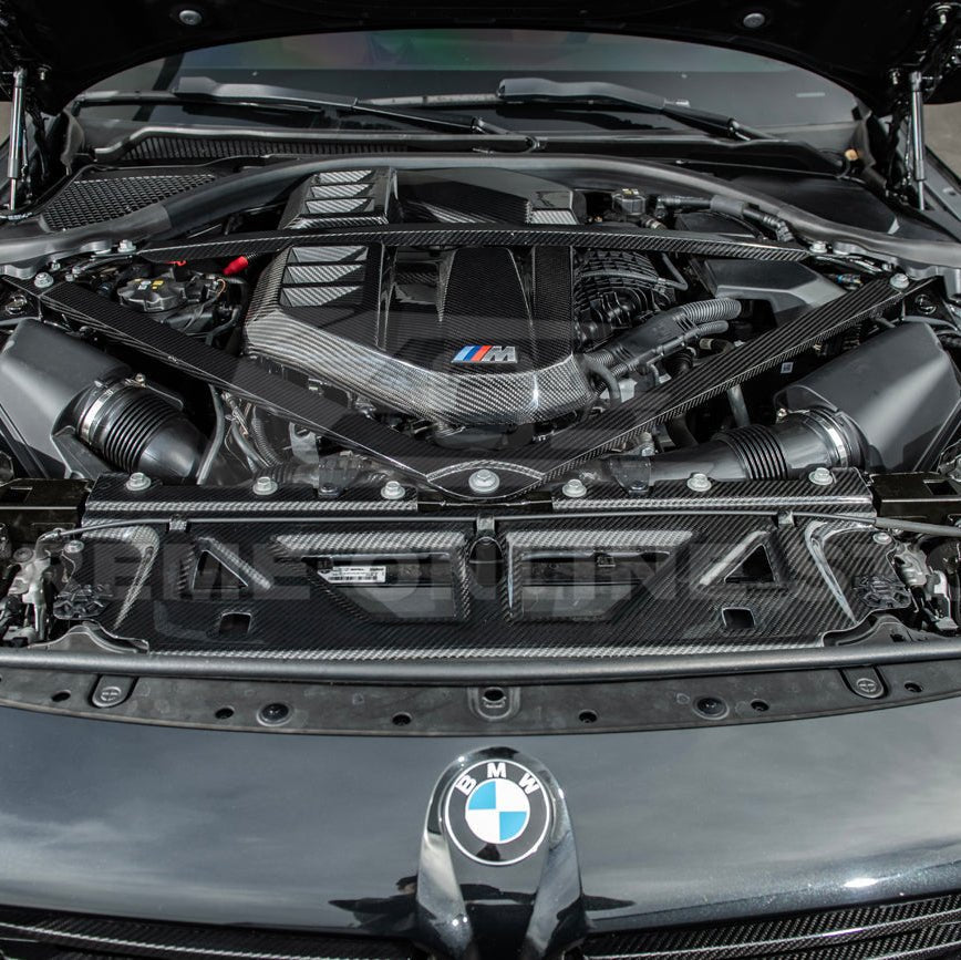 BMW G80 M3 G82 G83 M4 Dry Carbon Fiber Engine Strut Brace Tower Bars 2021-Up