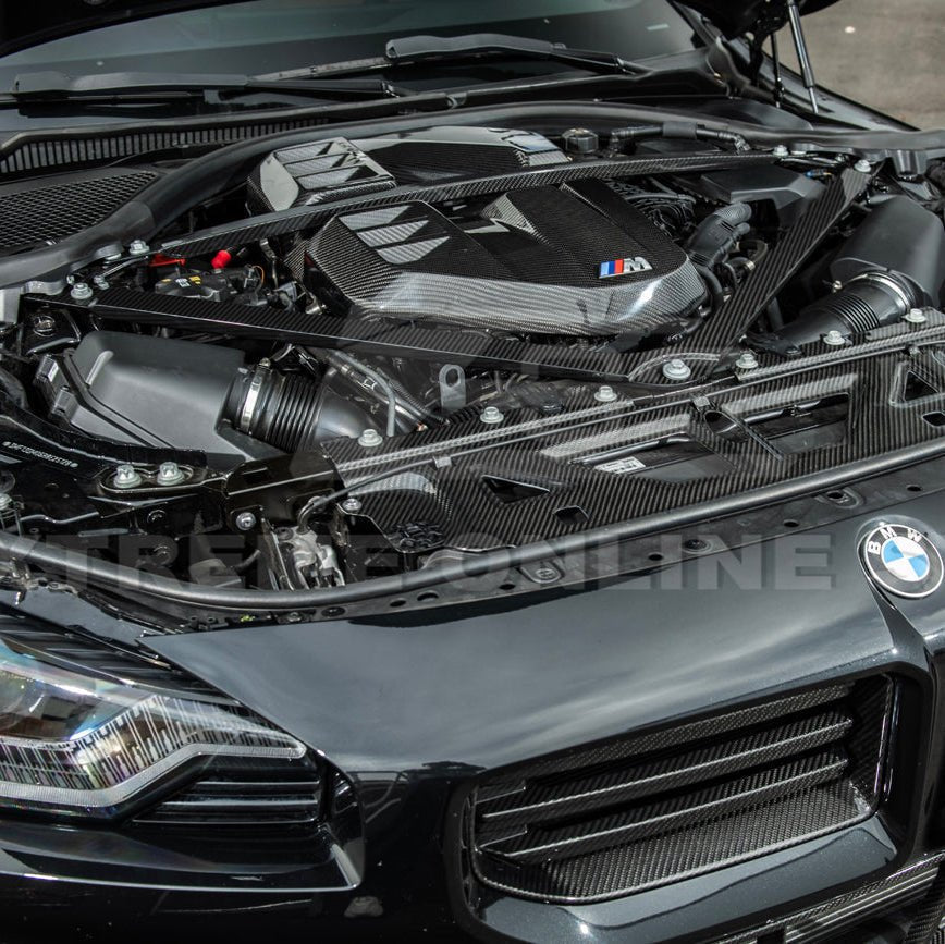 BMW G80 M3 G82 G83 M4 Dry Carbon Fiber Engine Strut Brace Tower Bars 2021-Up