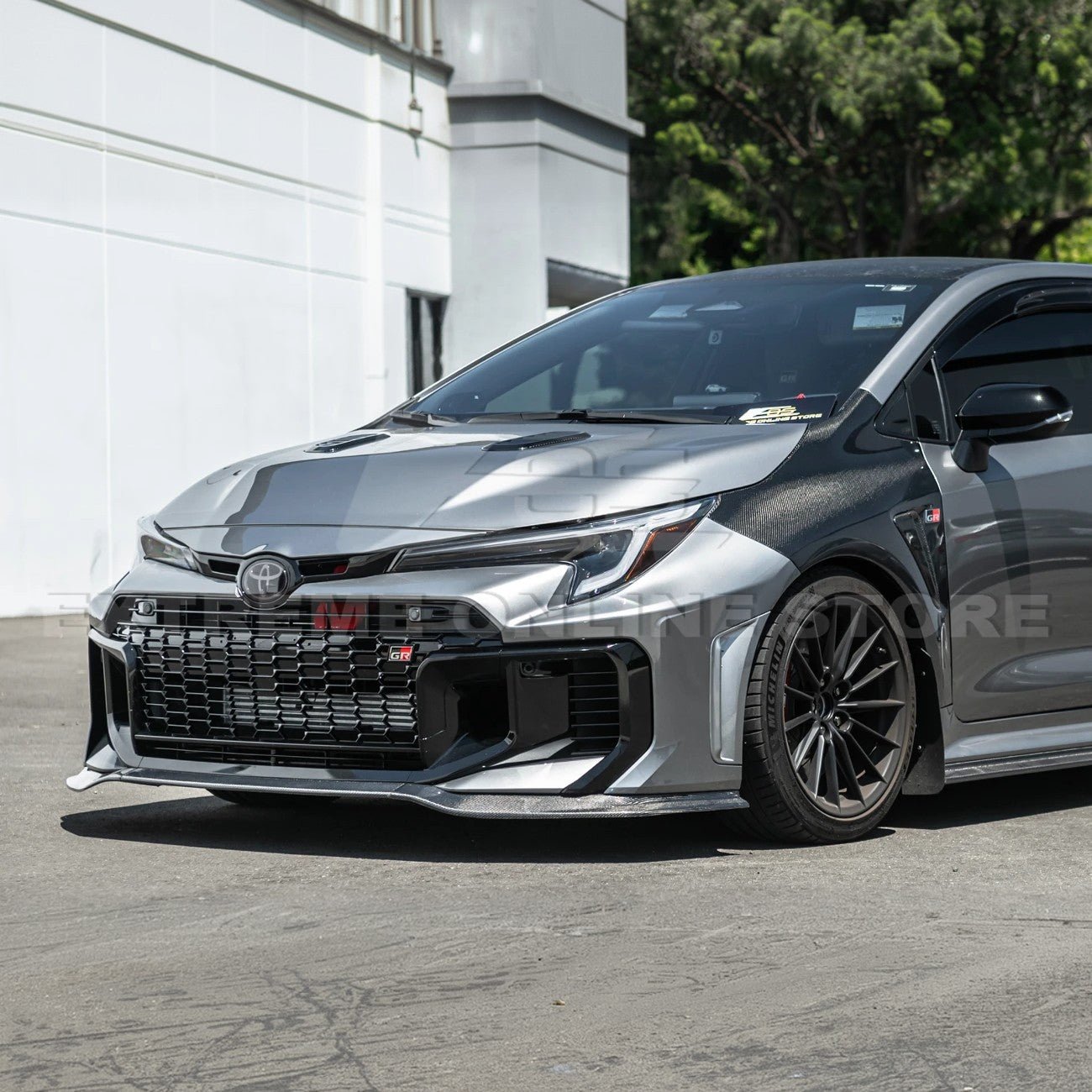 GR Corolla GR Package Carbon Fiber Front Splitter Lip with Side Skirts 2025-Up