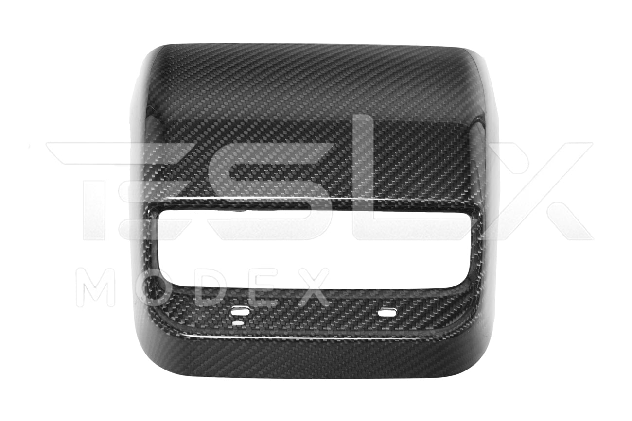 Tesla Model 3 Model Y Carbon Fiber Interior Rear Air Outlet Cover 2020-2024