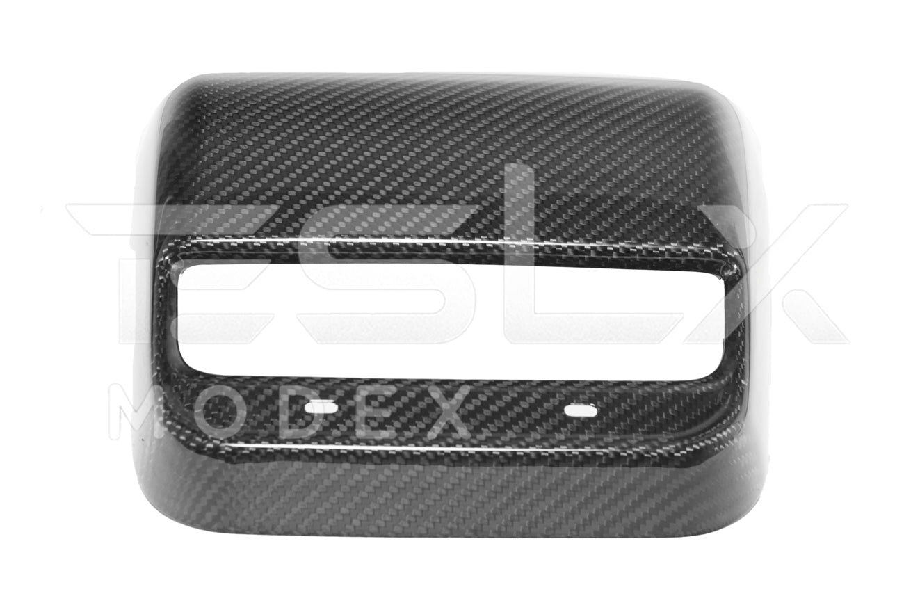 Tesla Model 3 Model Y Carbon Fiber Interior Rear Air Outlet Cover 2020-2024