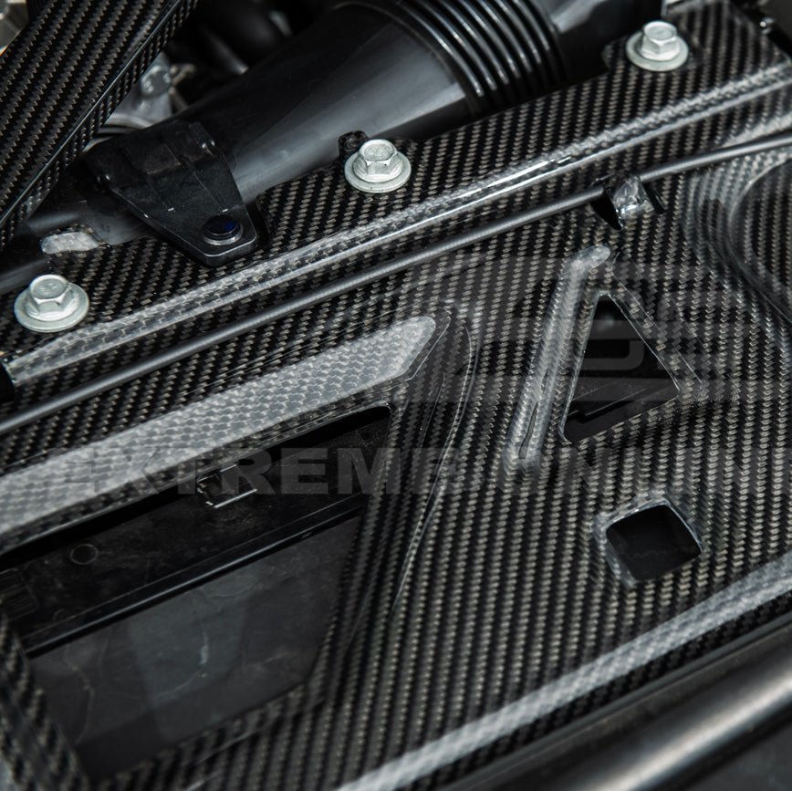 BMW G8X Dry Carbon Fiber Water Tank Radiating Plate Cover Trim 2021-Up